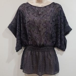 Miley Cyrus Max Azria women's purple blouse XL